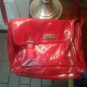 Cross body Strap Sexy Red Purse Kenneth Cole